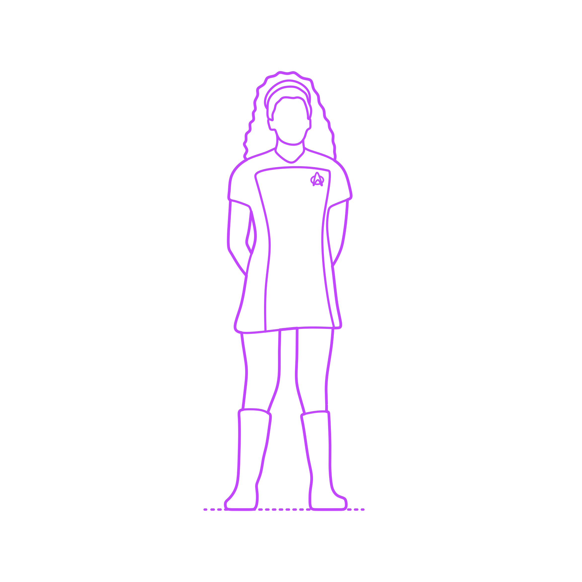 Pop Culture Star Trek Deanna Troi Outline Svg Vector Free Vectors